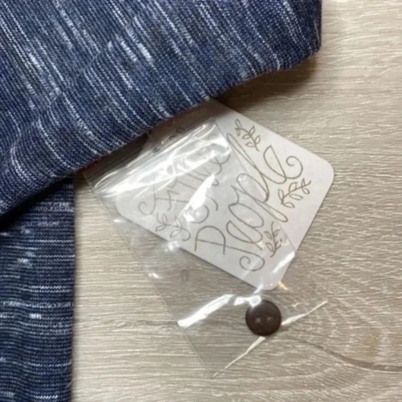 FREE PEOPLE Henley buttons long sleeve dark blue Small NWT - Picture 10 of 13